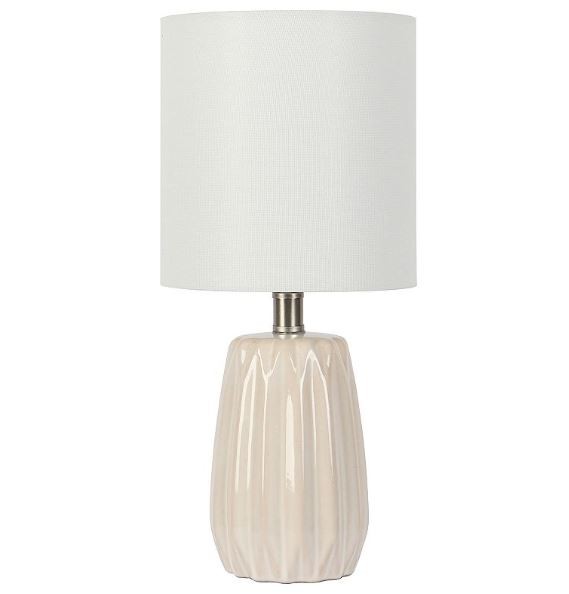 Ceramic White Base Accent Table Lamp