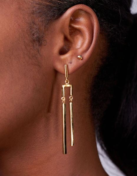 SOKO Double Bar Dangle Earrings